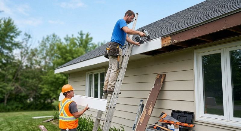 Aluminum Fascia Replacement in Conroe, TX